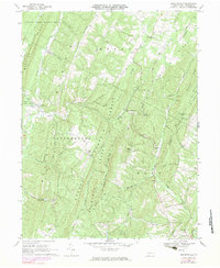 Chaneysville 1968 topographic map thumbnail