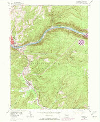 Clarendon 1954 topographic map thumbnail
