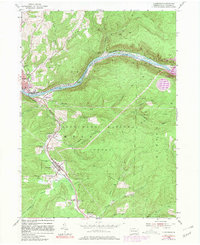 Clarendon 1954 topographic map thumbnail