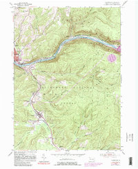 Clarendon 1954 topographic map thumbnail