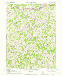 Claysville 1964 topographic map thumbnail