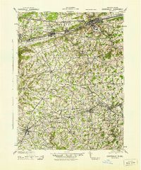 Coatesville 1943 topographic map thumbnail