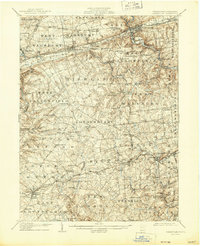 Coatesville 1906 topographic map thumbnail