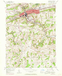 Coatesville 1953 topographic map thumbnail
