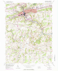 Coatesville 1953 topographic map thumbnail