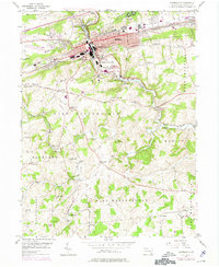 Coatesville 1953 topographic map thumbnail