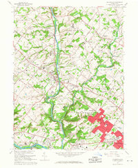 Collegeville 1966 topographic map thumbnail