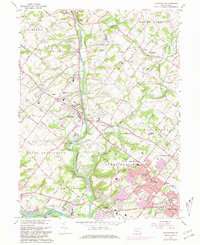 Collegeville 1966 topographic map thumbnail