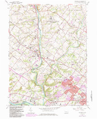 Collegeville 1966 topographic map thumbnail