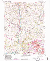 Collegeville 1966 topographic map thumbnail