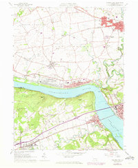 Columbia West 1964 topographic map thumbnail