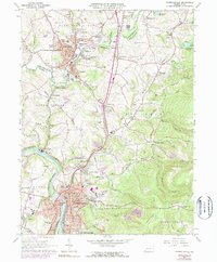 Connellsville 1964 topographic map thumbnail