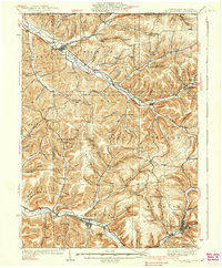 Coudersport 1938 topographic map thumbnail
