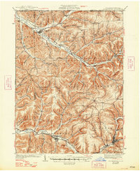 Coudersport 1938 topographic map thumbnail