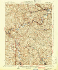 Curwensville 1942 topographic map thumbnail