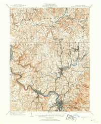 Connellsville 1931 topographic map thumbnail