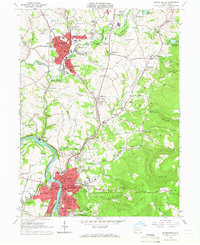 Connellsville 1964 topographic map thumbnail