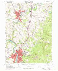 Connellsville 1964 topographic map thumbnail