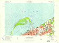 Erie North 1957 topographic map thumbnail