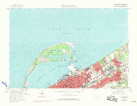Erie North 1957 topographic map thumbnail