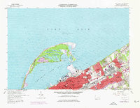 Erie North 1957 topographic map thumbnail