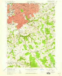 Erie South 1957 topographic map thumbnail