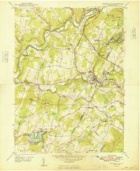 Factoryville 1948 topographic map thumbnail
