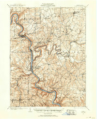 Foxburg 1907 topographic map thumbnail