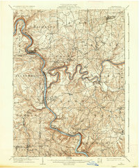 Foxburg 1908 topographic map thumbnail