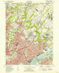 Frankford 1950 topographic map thumbnail