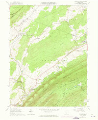 Franklinville 1963 topographic map preview