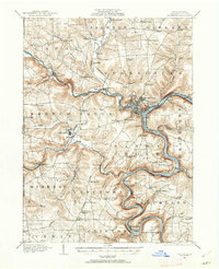 Franklin 1909 topographic map thumbnail