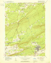 Freeland 1950 topographic map thumbnail
