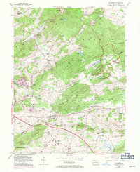 Elverson 1954 topographic map thumbnail