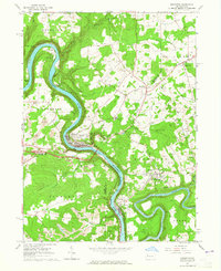 Emlenton 1963 topographic map thumbnail