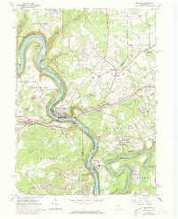 Emlenton 1963 topographic map thumbnail