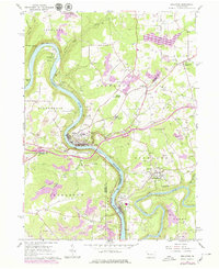 Emlenton 1963 topographic map preview