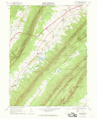 Fannettsburg 1966 topographic map thumbnail