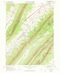 Fannettsburg 1966 topographic map thumbnail