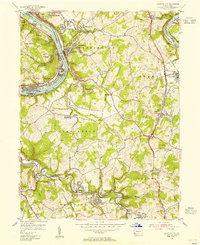 Fayette City 1954 topographic map thumbnail
