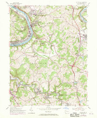 Fayette City 1954 topographic map thumbnail