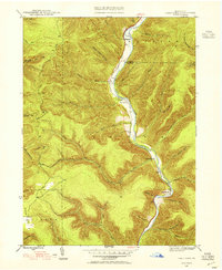 First Fork 1945 topographic map preview