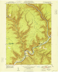 Cedar Run 1948 topographic map thumbnail