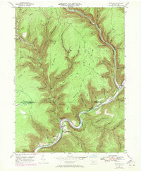 Cedar Run 1946 topographic map thumbnail