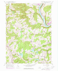 Center Moreland 1946 topographic map thumbnail