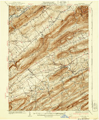 Centre Hall 1929 topographic map thumbnail