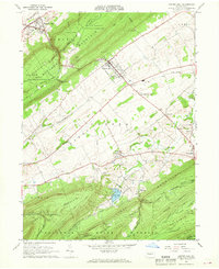 Centre Hall 1966 topographic map thumbnail