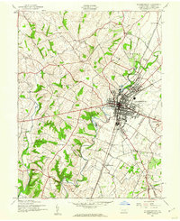 Chambersburg 1944 topographic map thumbnail