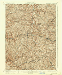 Burgettstown 1906 topographic map thumbnail