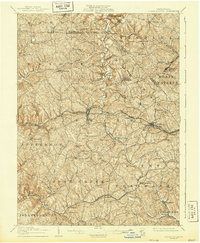 Burgettstown 1906 topographic map thumbnail